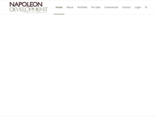 Tablet Screenshot of napoleondevelopment.com